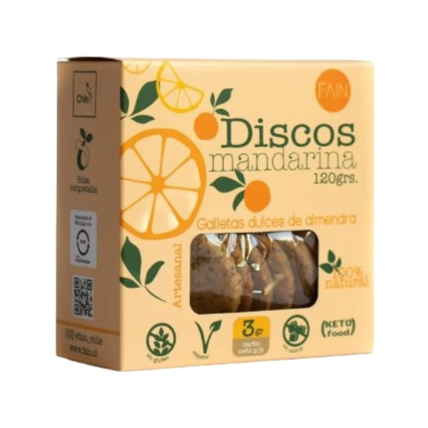 Discos Mandarina De Almendra Keto 20g