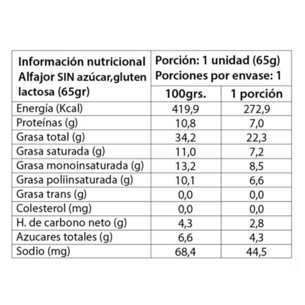 Alfajor Manjar Keto 65g