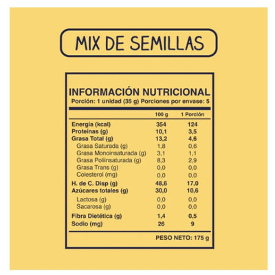 Wild Foods · Barra cereal Soul bar semillas ancestrales 05 unid