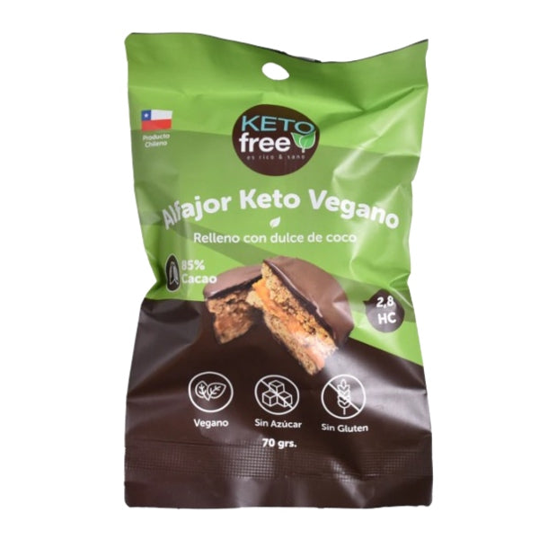 Keto Free - Alfajor KETO Manjar de Coco (vegano)