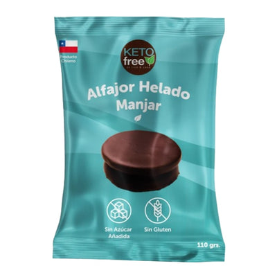 Keto Free - Alfajor Helado KETO Manjar (sin gluten) 110g