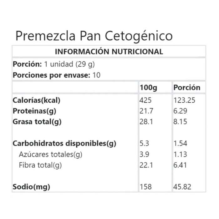 Ketoh · Premezcla pan KETO (vegano, sin azúcar) 290g