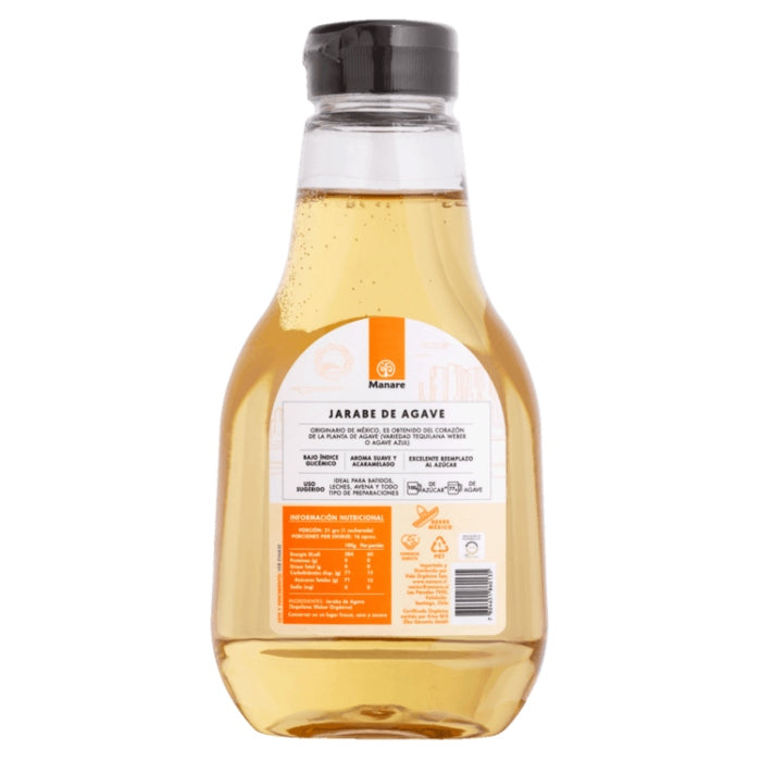 Manare · Jarabe de Agave Orgánico 330 ml