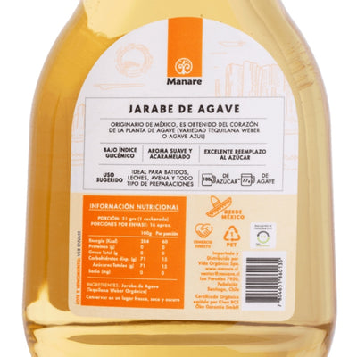 Manare · Jarabe de Agave Orgánico 330 ml