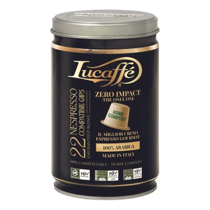 Lucaffe - Capsulas de café 100% Arabica 22 caps