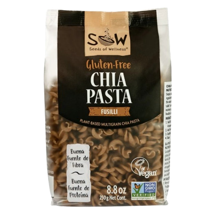 Sow - Chia fusilli (vegano/sin gluten) - Fideos de Chia