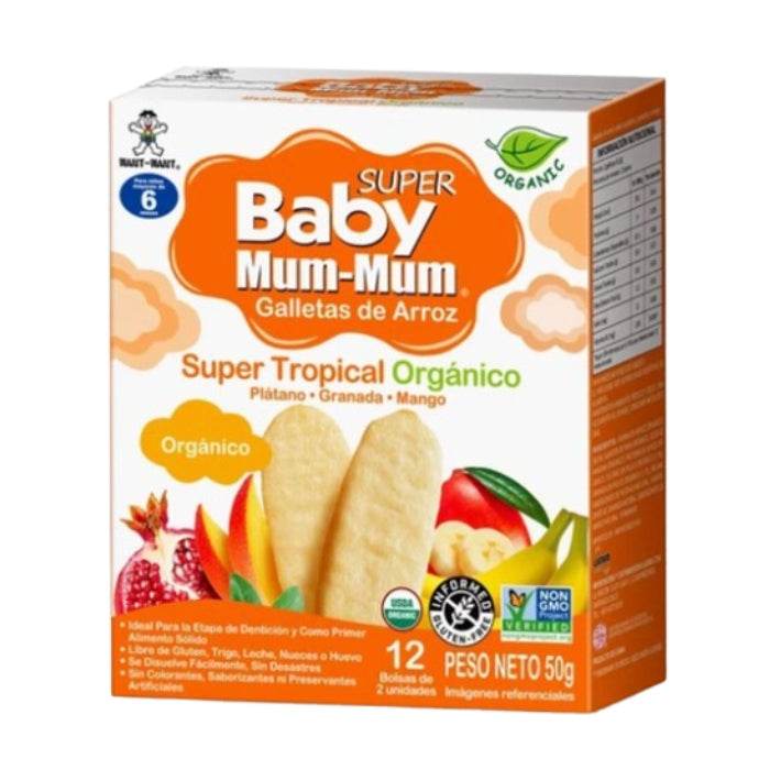 Baby Mum Mum - Galletas super tropical (orgánico, sin gluten)