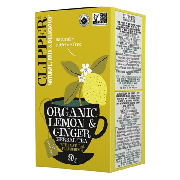 Clipper - Té Orgánico Limón y Jengibre 20 bags