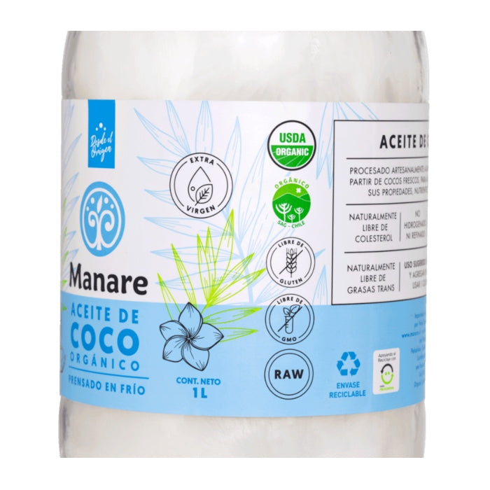 Aceite De Coco Orgánico 1L