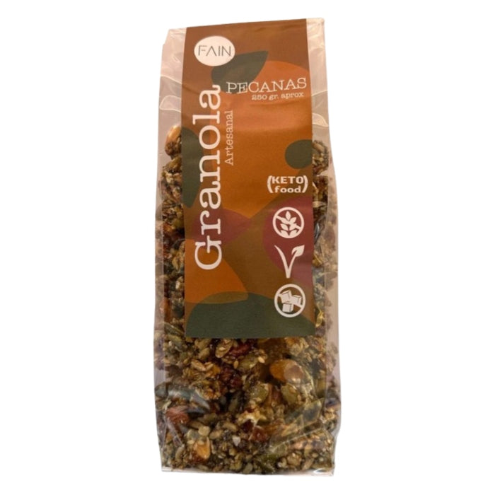 Fain - Granola Keto Pecanas Crunch Premium Low Carb - con alulosa