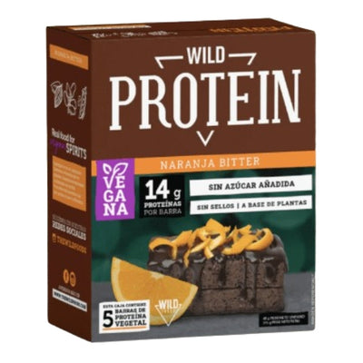 Wild Protein · Pack barras proteína Naranja bitter - Caja 05