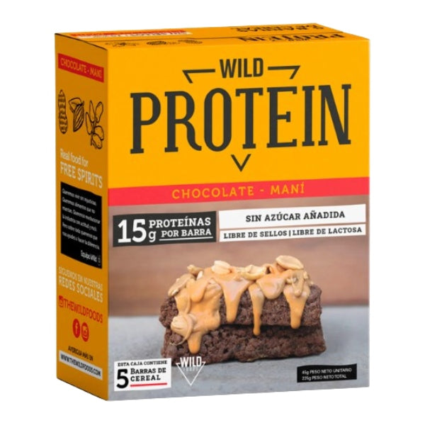 Wild Protein Chocolate/Mani Caja 05 unidades