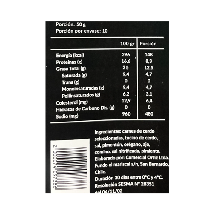 Longanizas de campo 500g