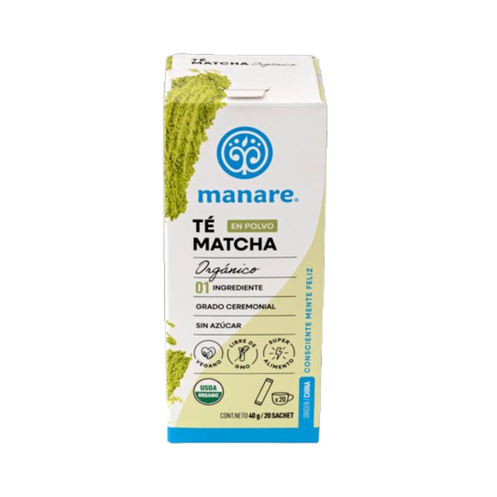 Té Matcha En Sachet Manare - Sabor Matcha 20u
