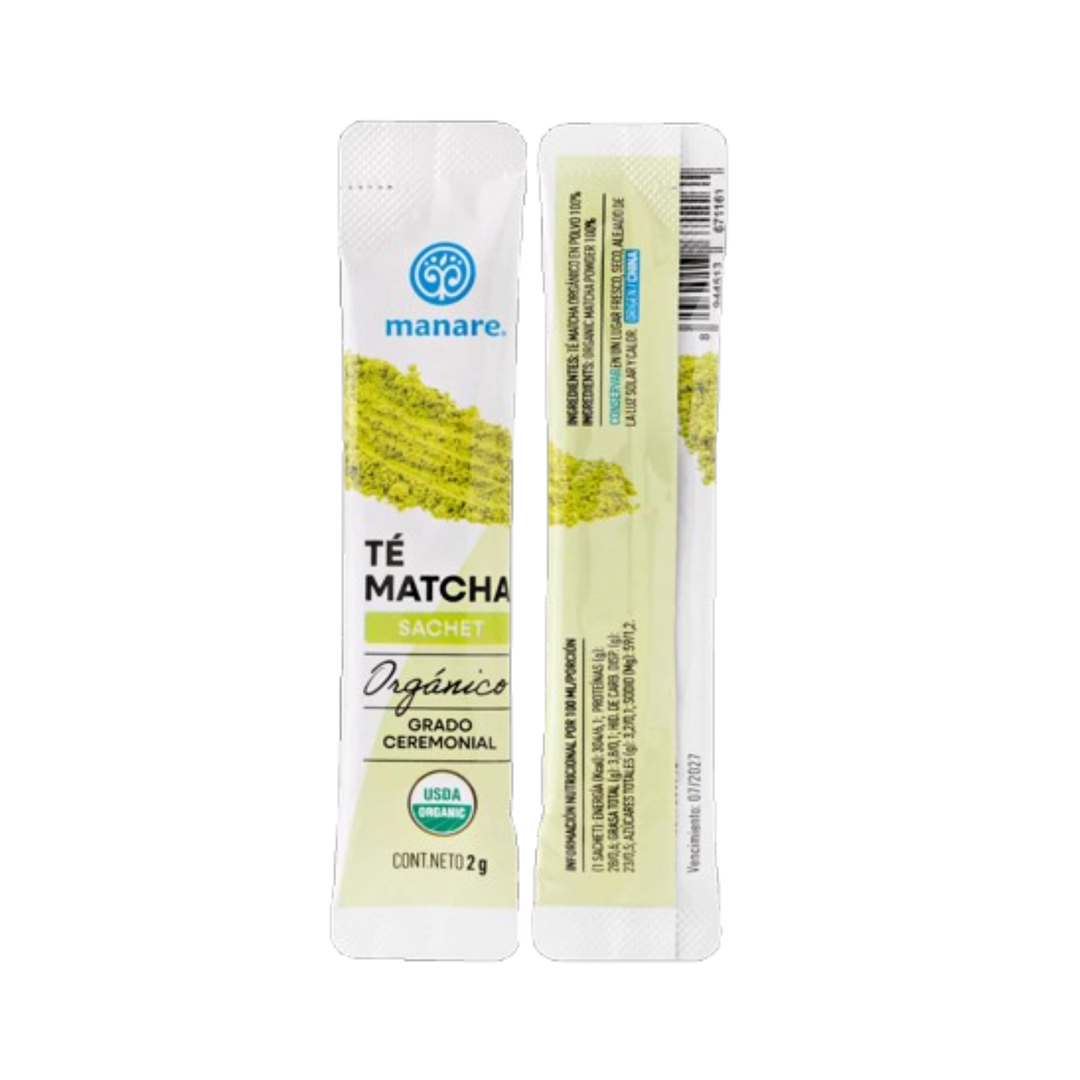 Té Matcha En Sachet Manare - Sabor Matcha 20u