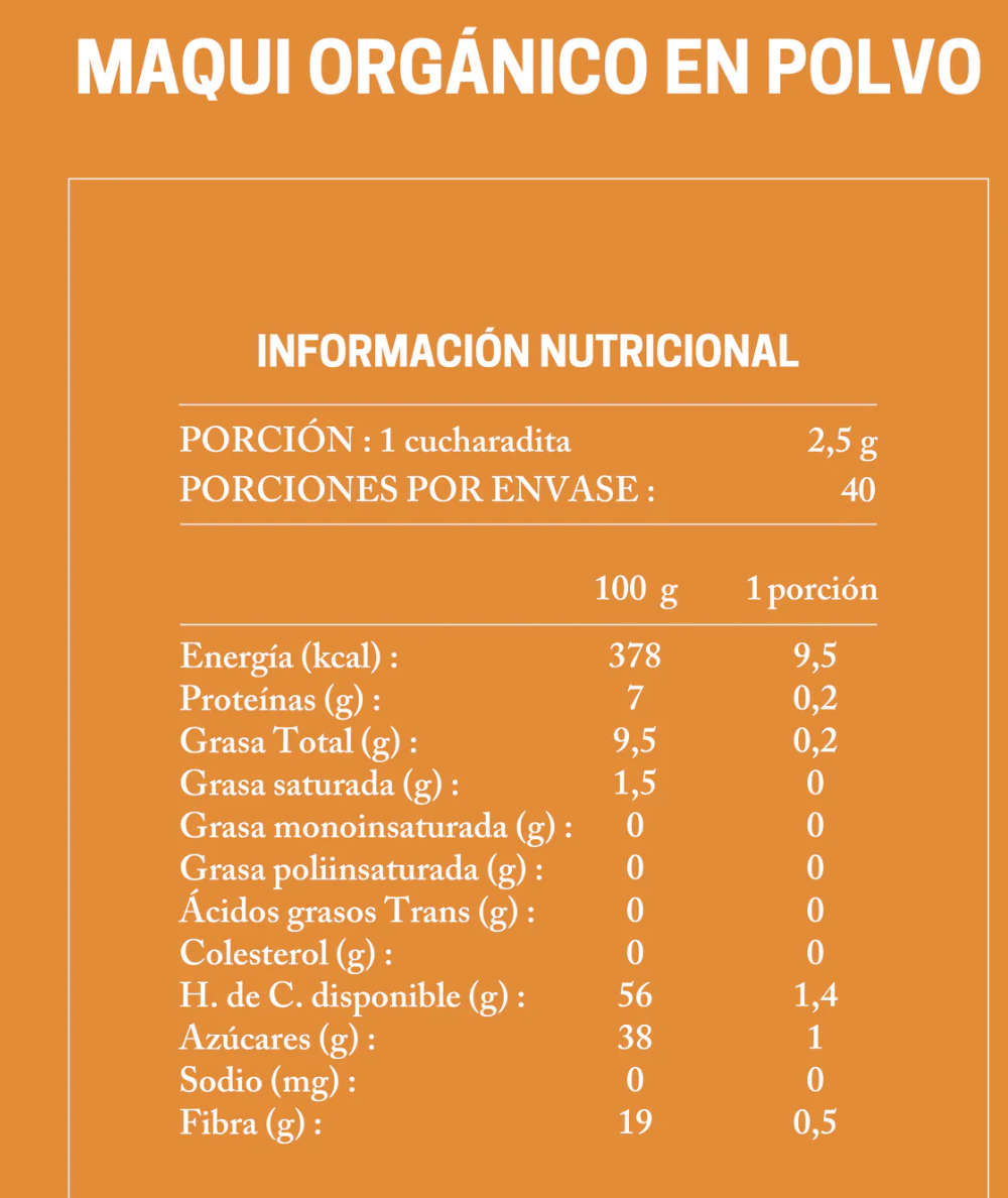Maqui Premium En Polvo 100g