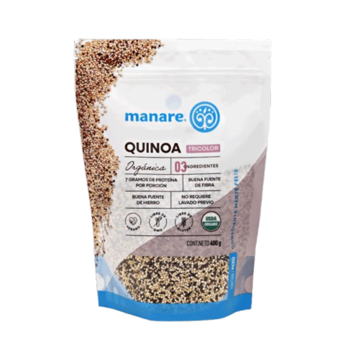 Quinoa Tricolor 400g Manare Orgánica