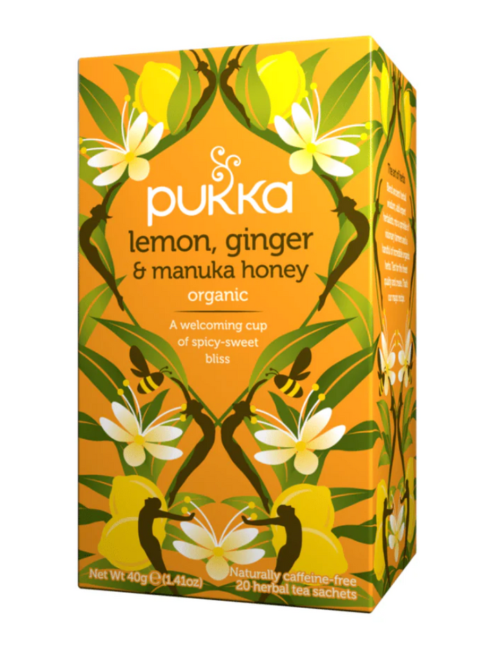 Te Lemon, Ginger & Manuka Honey org. 20 Sachets