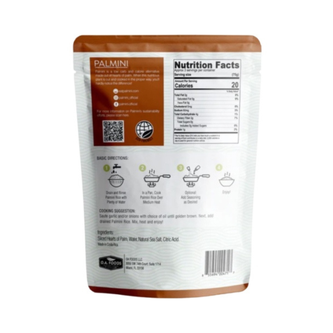 Palmito Forma Arroz Palmini 338g