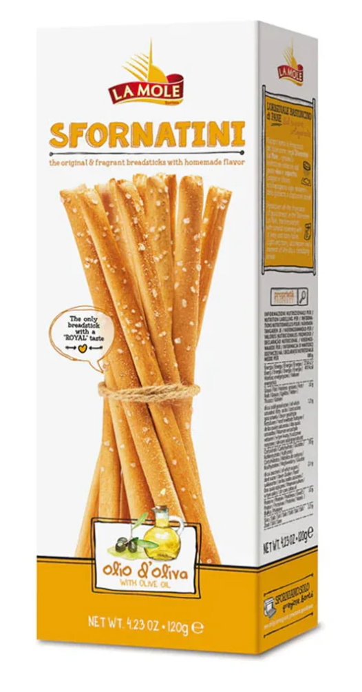 Grissini Sfornatini al Olio di Oliva 120g