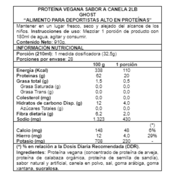 Proteina Vegana Cinnabon 910g