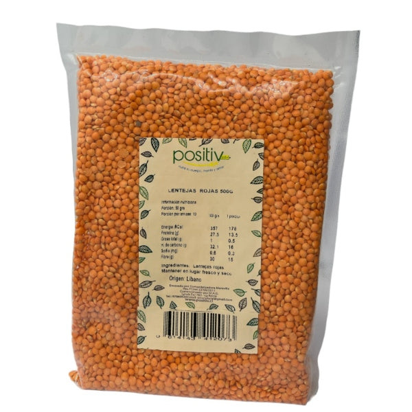 Lentejas Rojas 500gr