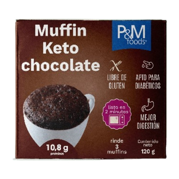 Muffin instantáneo Keto sabor Chocolate 120g