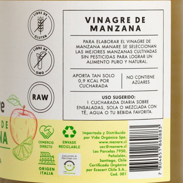 Vinagre Matcha Y Limón Orgánico 500ml