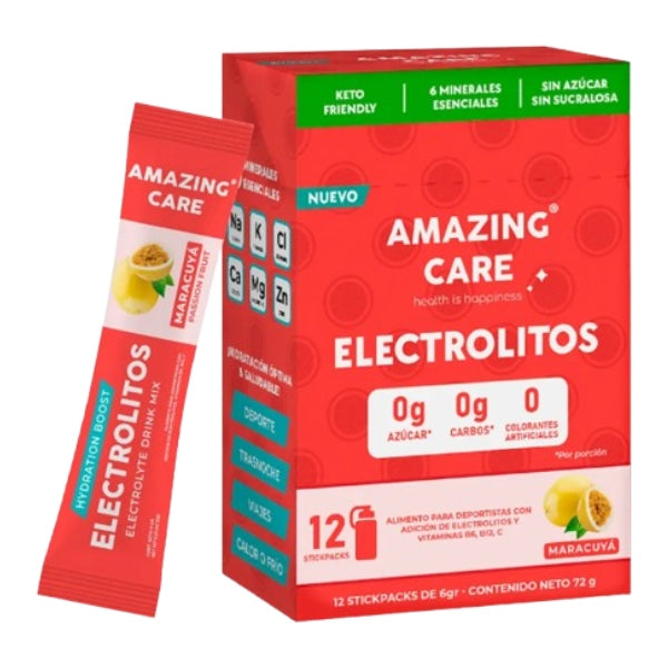 Electrolitos en Polvo Sabor Maracuyá 12x Stickpacks