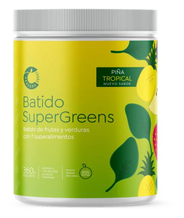 Batido Supergreens Piña 360g