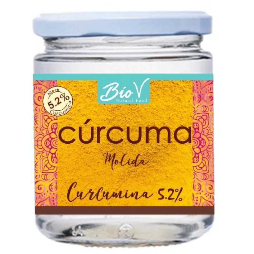 BioV - Curcuma en polvo 200g - curcumina 5.2%