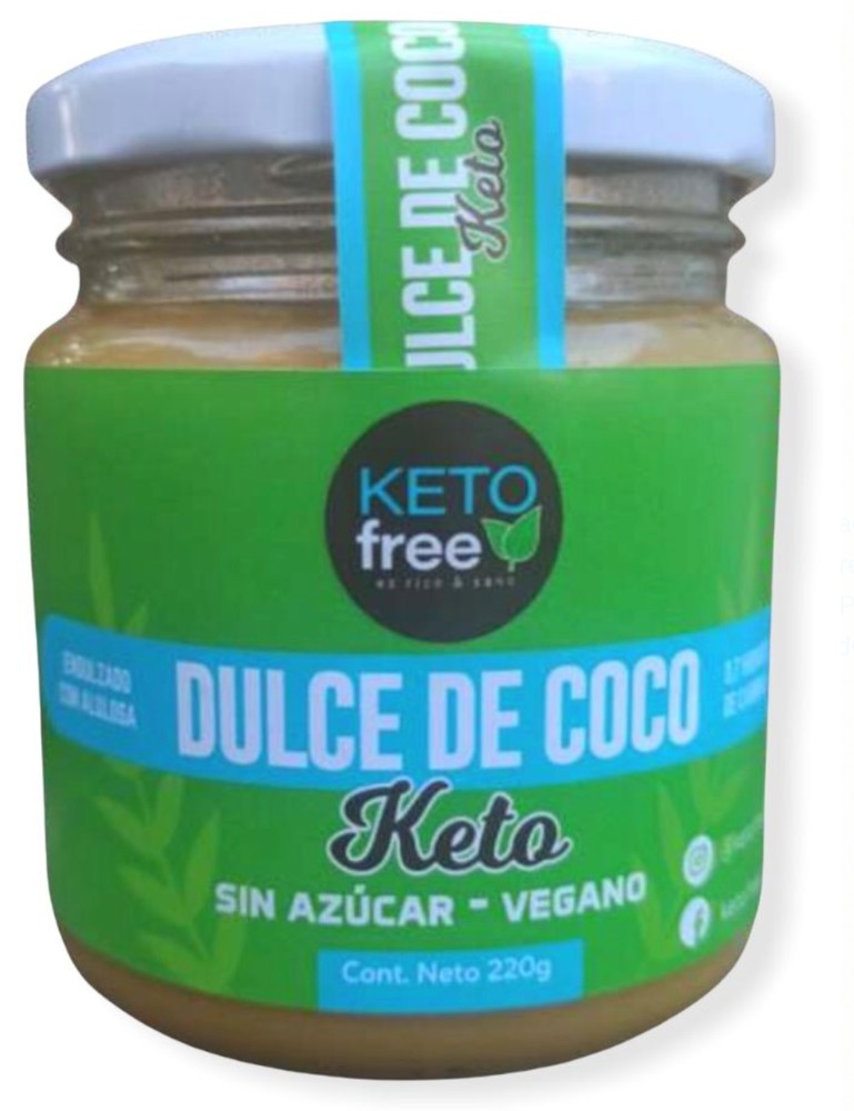 Keto Free - Dulce de Coco KETO - Manjar KETO coco (vegano, sin azúcar) - Manjar de coco
