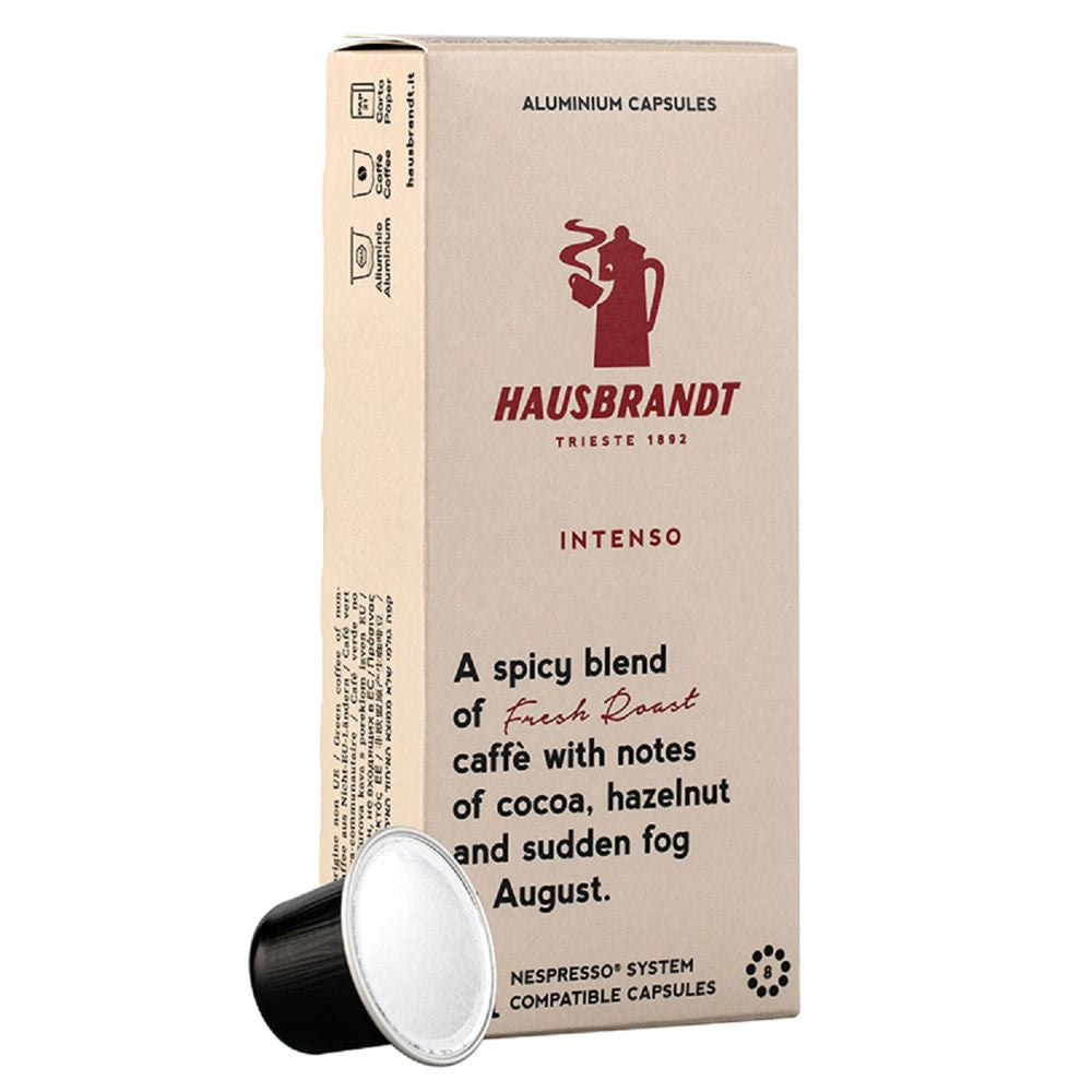 Hausbrandt - Capsulas de cafe Intenso - gourmet - Compatible con Nespresso