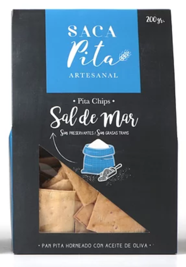 Saca Pita - Pita Chips Sal de Mar 200g
