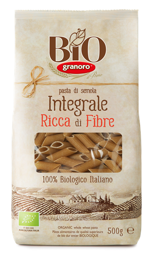 Bio Granoro - Pasta Rigate Integral (Mezze Penne rigate organico)