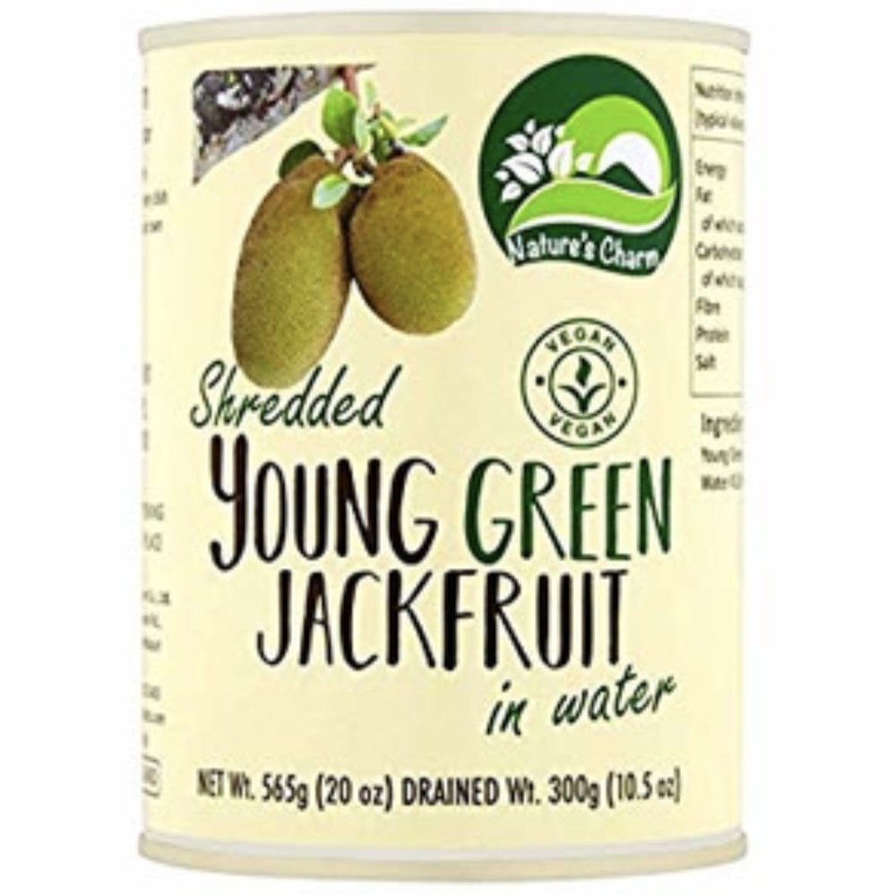 Nature's Charm · Shredded Young Green Jackfruit (Jaca en agua) vegano