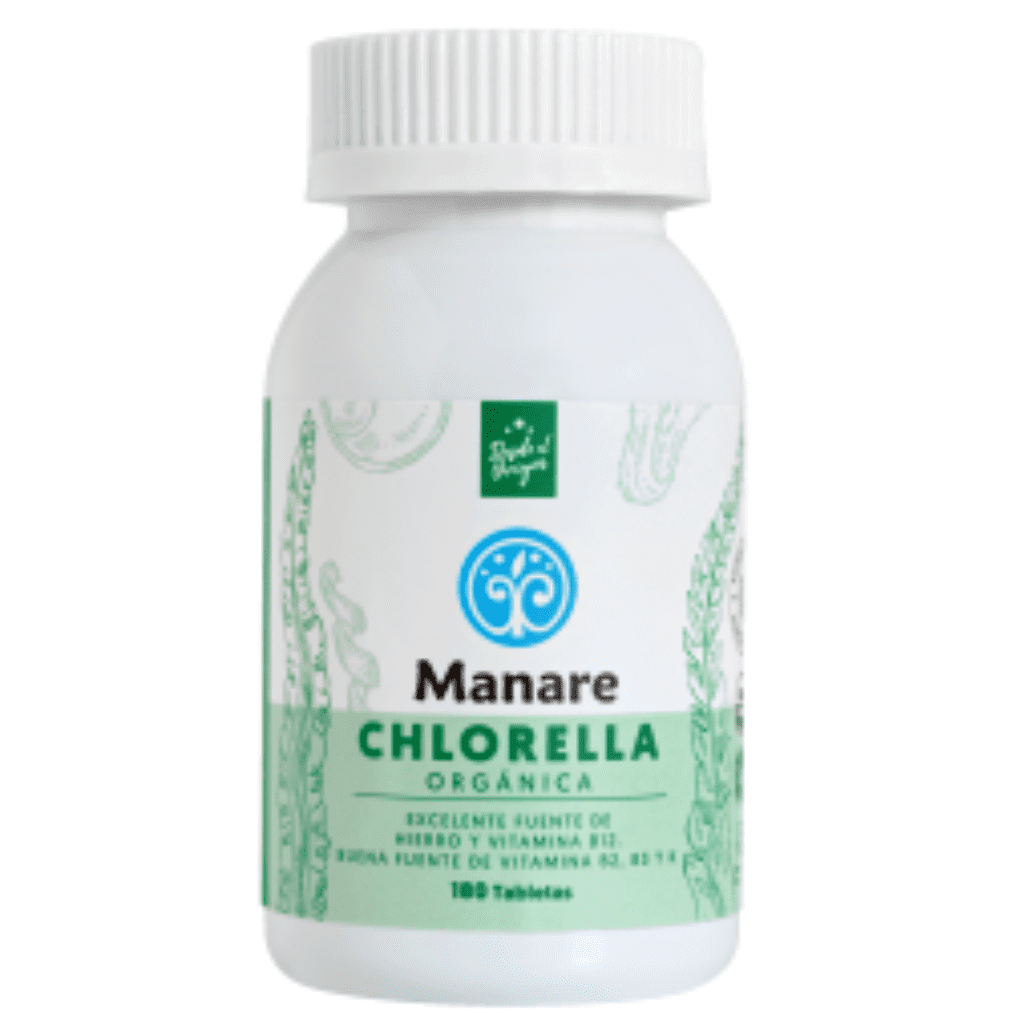 Manare · Chlorella orgánica 180 tabletas