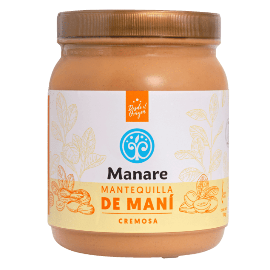 Manare · Mantequilla de maní cremosa 1kg