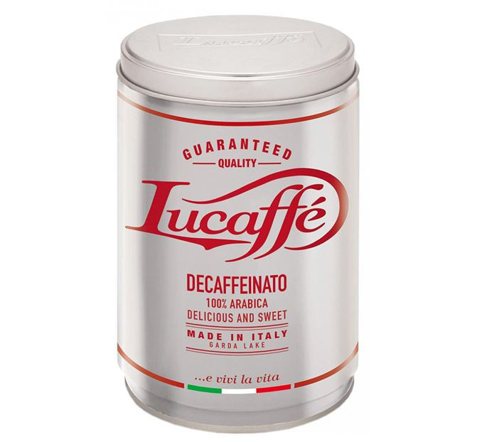 Lucaffe · Café molido descafeinado Lata 250 grs