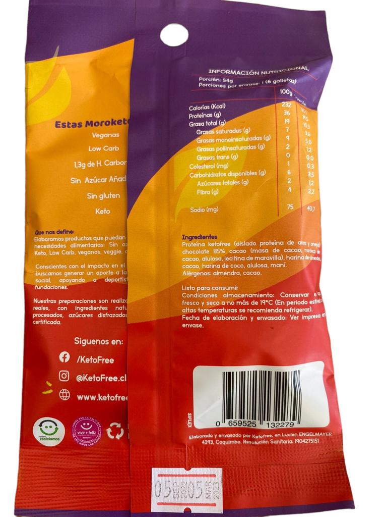 Moroketo Con Proteina 54g - Galleta Keto Sin Gluten