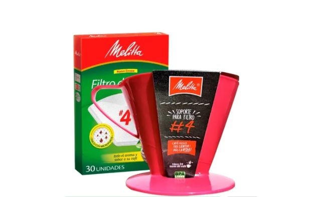 Melitta - Porta filtro de cafe Nro 4